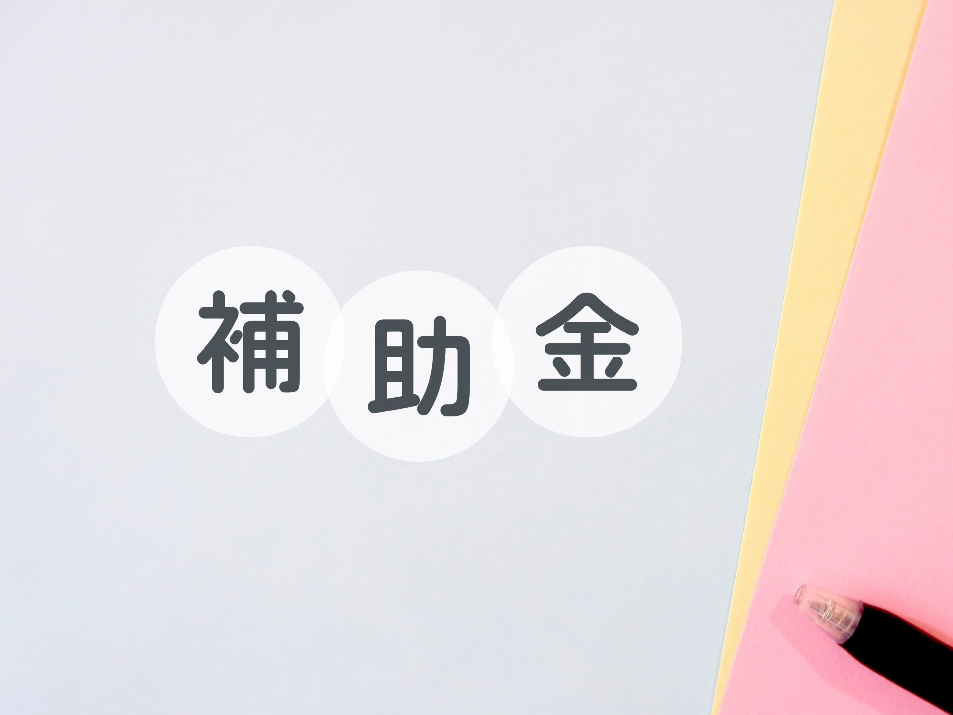 国の補助金プログラムの紹介
