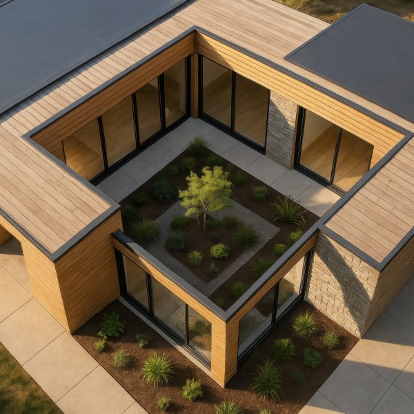 三鷹市の分譲住宅で人気の「中庭」付きプラン。光と風を取り込む暮らし